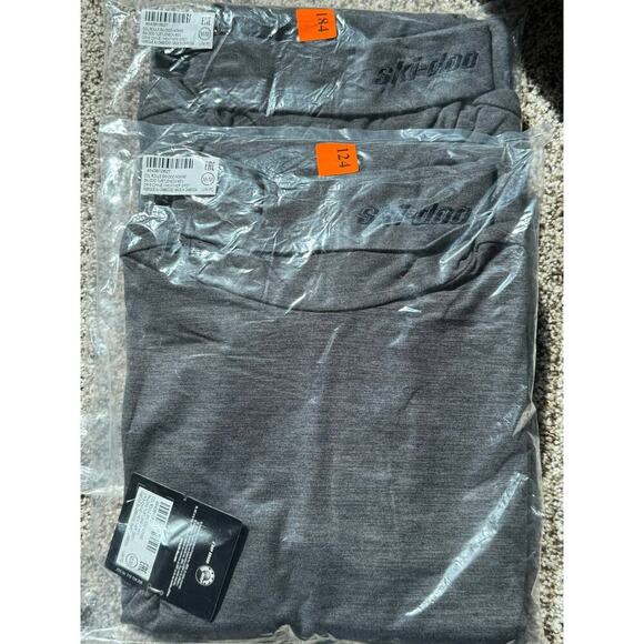 Mens or Unisex SKI-DOO Turtleneck - Ski Shirt Heather Grey SIZE MEDIUM NEW - Picture 5 of 5